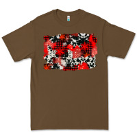 Cacao western red cowhide winter background Premium Tee - AdoDesignShop