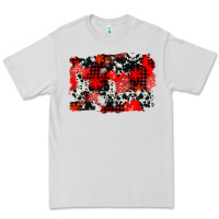 Dove Grey western red cowhide winter background Premium Tee - AdoDesignShop