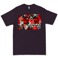 Plum western red cowhide winter background Premium Tee - AdoDesignShop