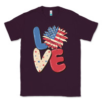 Plum love 4th of july Classic Tee - MaliasSmallBusiness