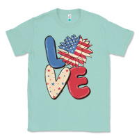 Seafoam love 4th of july Classic Tee - MaliasSmallBusiness