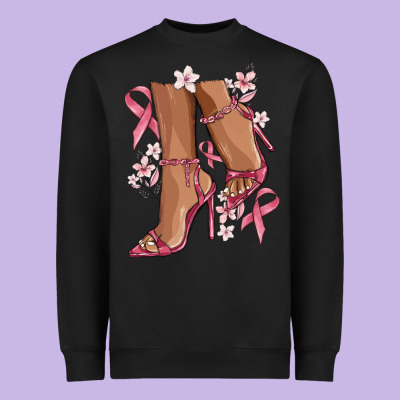 Cancer High Heels Heavyweight Sweatshirt Designed By Maliassmallbusiness