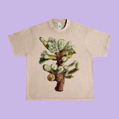 Cholla Tree Cactus Urban Heavy Tee Designed By Lillyallendesigns