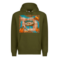 Army Green just here for the pie Premium Hoodie - TumblerDesignByShophia