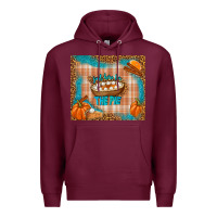 Burgundy just here for the pie Premium Hoodie - TumblerDesignByShophia