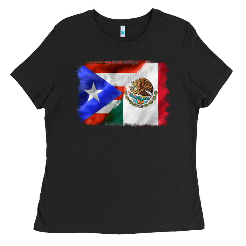 Mexico And Puerto Rico Ladies Tee by CTS Tumbler Store | Teevron
