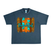 Midnight Navy thankful brushstrokes Urban Heavy Tee - AdoDesignShop