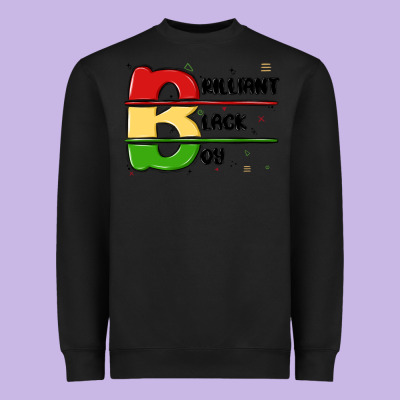 Black Boy Heavyweight Sweatshirt Designed By Maliassmallbusiness