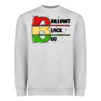 Heather Grey black boy Heavyweight Sweatshirt - MaliasSmallBusiness