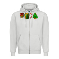 Dove Grey christmas items Zipper Hoodie - LillyAllenDesigns