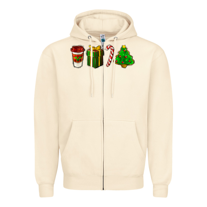 Christmas Items Zipper Hoodie by LillyAllenDesigns | Teevron