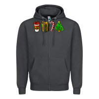 Smoke christmas items Zipper Hoodie - LillyAllenDesigns
