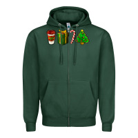 Sports Green christmas items Zipper Hoodie - LillyAllenDesigns