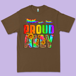 Proud Ally Premium Tee Designed By Hra Design Shop