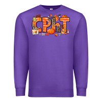 Purple Fall CPHT Pharmacy Technician Premium Sweatshirt - texasbilliewilder