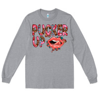 Heather Grey pucker up Long Sleeve Tee - JahusDesignShop