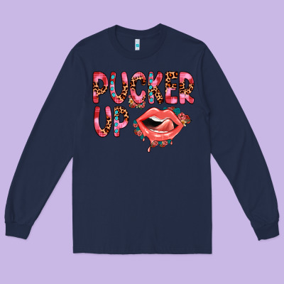 Pucker Up Long Sleeve Tee Designed By Jahusdesignshop