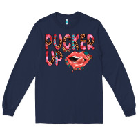 Navy pucker up Long Sleeve Tee - JahusDesignShop