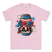 Bubblegum Pink American can cooler Classic Tee - MaliasSmallBusiness