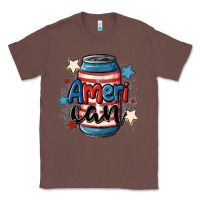 Chestnut American can cooler Classic Tee - MaliasSmallBusiness