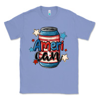 Colony Blue American can cooler Classic Tee - MaliasSmallBusiness