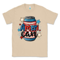 Mushroom American can cooler Classic Tee - MaliasSmallBusiness