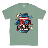 Sage American can cooler Classic Tee - MaliasSmallBusiness