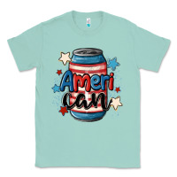 Seafoam American can cooler Classic Tee - MaliasSmallBusiness