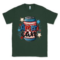 Sports Green American can cooler Classic Tee - MaliasSmallBusiness