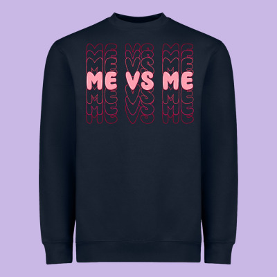 Me Vs Me Heavyweight Sweatshirt Designed By Maliassmallbusiness