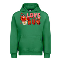 Emerald Love Bug Urban Hoodie - FaDigitalArtStudio