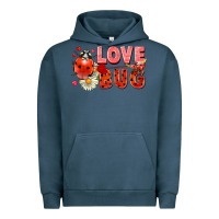 Pigment Midnight Navy Love Bug Urban Hoodie - FaDigitalArtStudio