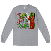 Heather Grey grinch hand telemetry nurse Long Sleeve Tee - NancyCooperArtShop