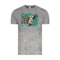 Cloud Rock cowhide turquoise leather background Vintage Tee - AdoDesignShop