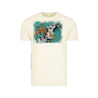 Vintage Arctic cowhide turquoise leather background Vintage Tee - AdoDesignShop