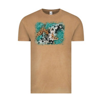 Vintage Camel cowhide turquoise leather background Vintage Tee - AdoDesignShop