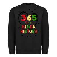 Black 365 days Heavyweight Sweatshirt - MaliasSmallBusiness