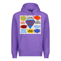 Purple super dad Premium Hoodie - TumblerDesignByShophia