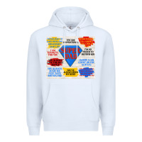White super dad Premium Hoodie - TumblerDesignByShophia