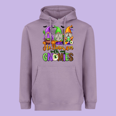 Halloween With My Gnomes Heavyweight Hoodie Designed By Texasbilliewilder