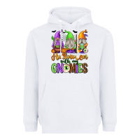 White Halloween with My Gnomes Heavyweight Hoodie - texasbilliewilder