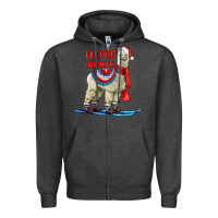 Charcoal Heather Fleece Navidad Alpaca Zipper Hoodie - LillyAllenDesigns