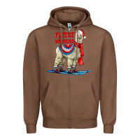 Chestnut Fleece Navidad Alpaca Zipper Hoodie - LillyAllenDesigns