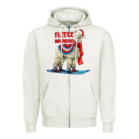 Oatmeal Heather Fleece Navidad Alpaca Zipper Hoodie - LillyAllenDesigns