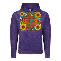 Cloud Purple sunflower gemstone and mom with cowhide Vintage Hoodie - Artiststas