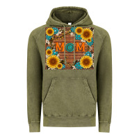 Vintage Olive sunflower gemstone and mom with cowhide Vintage Hoodie - Artiststas