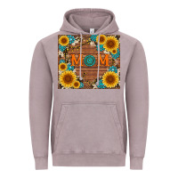 Vintage Zinc sunflower gemstone and mom with cowhide Vintage Hoodie - Artiststas