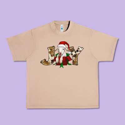 Joy Christmas Lamb Urban Heavy Tee Designed By Jasminsmagicworld