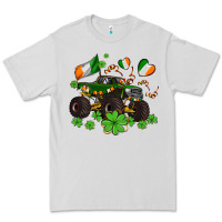Dove Grey monster truck with shamrocks Premium Tee - AdoDesignShop
