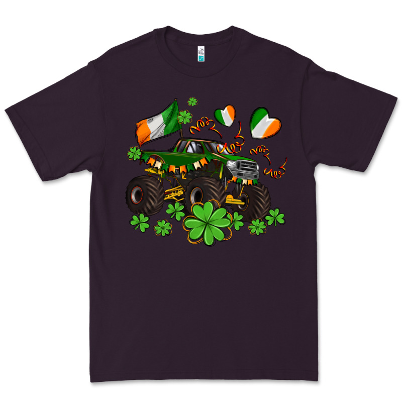 Monster Truck With Shamrocks Premium Tee by AdoDesignShop | Teevron